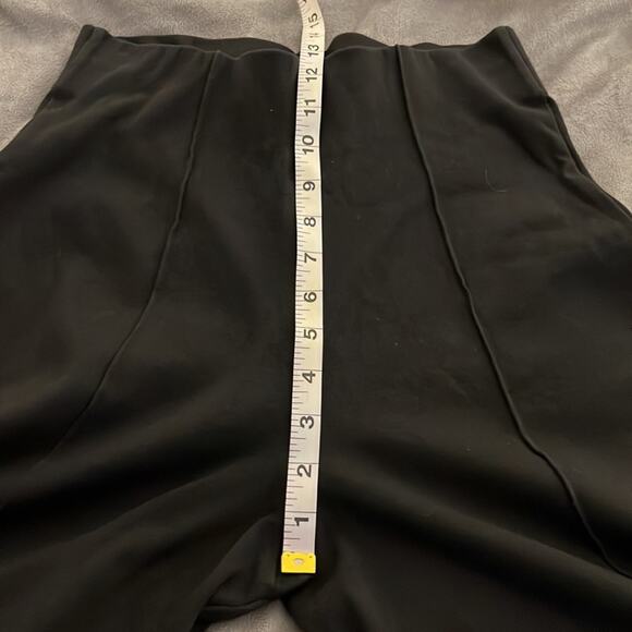 Betty Blue Vintage Black Stretch Knit Stirrup Pants Size Junior Large Wide Waist - Picture 8 of 10